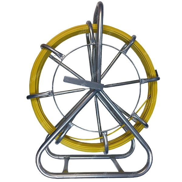 Electriduct Coated Fiberglass Duct Rodder with Cage and Stand- 100ft TL-BJT-CR06-100